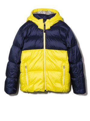 Bogner Kids Elias-D hooded feather-lined jacket - Yellow