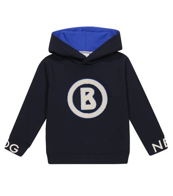 Bogner Kids Embroidered cotton-blend hoodie