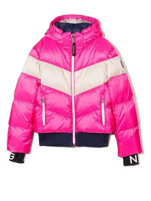 Bogner Kids Kira hooded padded ski jacket - Pink