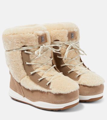 Bogner La Plagne shearling and suede ankle boots