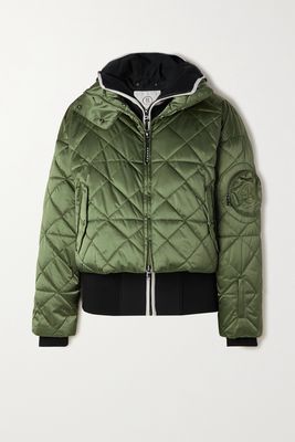 Bogner - Quilted Recycled Satin Down Jacket - Green
