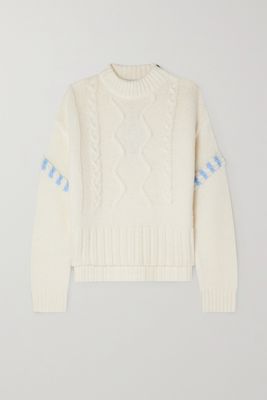 Bogner - Rike Cable-knit Alpaca And Wool-blend Sweater - White