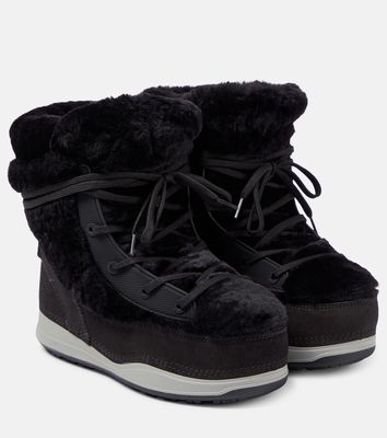 Bogner Verbier 4 suede and shearling ankle boots