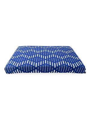Bogolan Boho Dog Bed - Blue - Size XL - Blue - Size XL