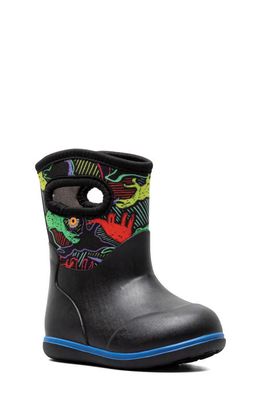Bogs Classic Neon Dino Boot in Black Multi