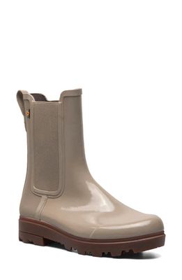 Bogs Holly Shine Tall Chelsea Boot in Taupe