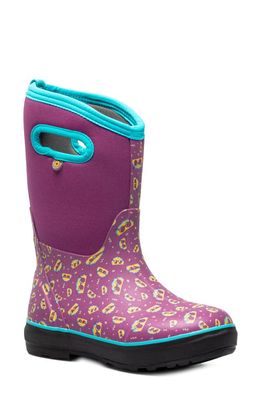 Bogs Kids' Classic Tacos Waterproof Insulated Boot in Violet Multi