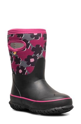 Bogs Kids' Grasp Waterproof Insulated Rain Boot in Black Multi