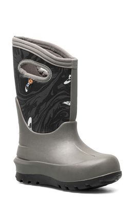 Bogs Kids' Neo-Classic Spooky Insulated Waterproof Winter Boot in Gray Multi