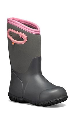 Bogs Kids' York Waterproof Boot in Gray
