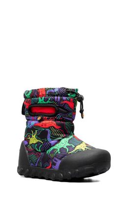 Bogs Neon Dino Waterproof Snow Boot in Black Multi