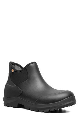 Bogs Sauvie II Waterproof Chelsea Boot in Black