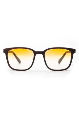 Bôhten Jetter 50mm Gradient Square Sunglasses in Black /Orange Gradient