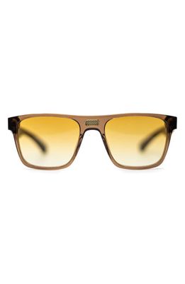 Bôhten Legend 54mm Gradient Rectangular Blue Light Blocking Sunglasses in Amber Sun /Brown