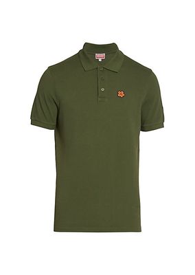 Boke Flower Cotton Slim-Fit Polo Shirt