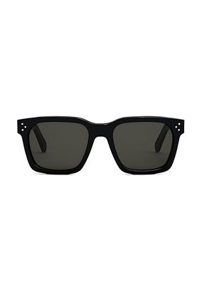 Bold 3 Dots 54MM Geometric Sunglasses