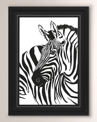 "Bold Spots - Zebra" Art Print