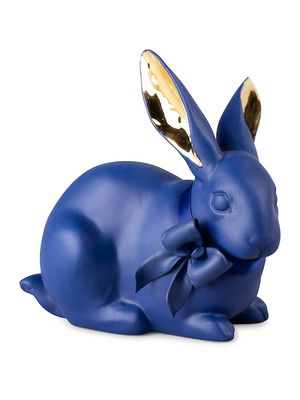 BoldBlue Attentive Bunny Figurine - Blue - Blue