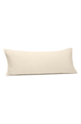Boll & Branch Organic Cotton Waffle Accent Pillow Cover in White