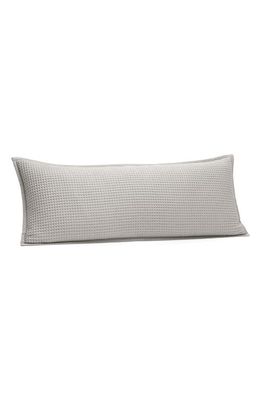 Boll & Branch Organic Cotton Waffle Accent Pillow Cover in Pewter