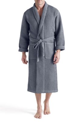 Boll & Branch Organic Cotton Waffle Robe in Mineral