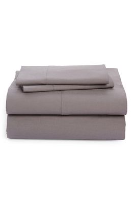 Boll & Branch Percale Hemmed Sheet Set in Stone