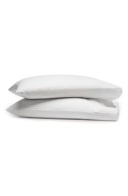 Boll & Branch Set of 2 Percale Hemmed Pillowcases in Pewter