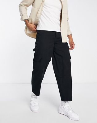 Bolongaro Trevor carpenter wide leg cargo pants in black