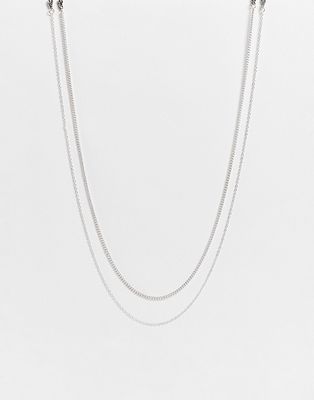 Bolongaro Trevor chain two pack in silver