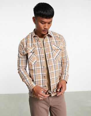Bolongaro Trevor check shirt in red & yellow-Multi