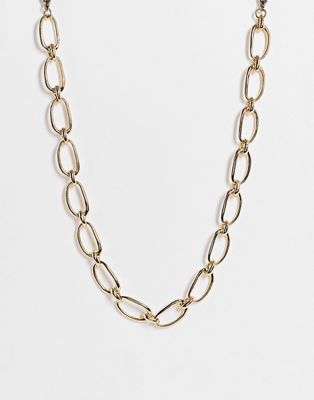 Bolongaro Trevor chunky link necklace in gold