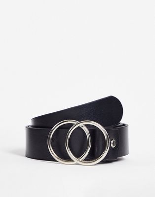 Bolongaro Trevor classic leather belt in black