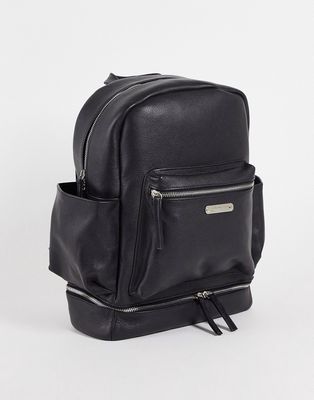 Bolongaro Trevor contrast zip backpack in black