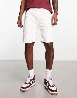 Bolongaro Trevor denim shorts in white-Neutral