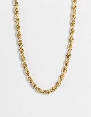 Bolongaro Trevor double wrap rope necklace in gold tone