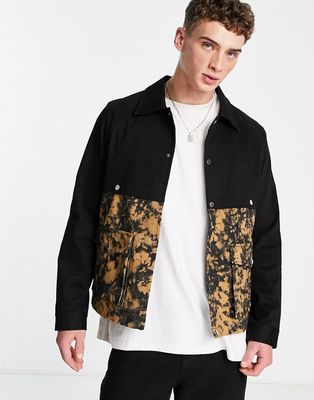 Bolongaro Trevor jacket in black & camo-Multi