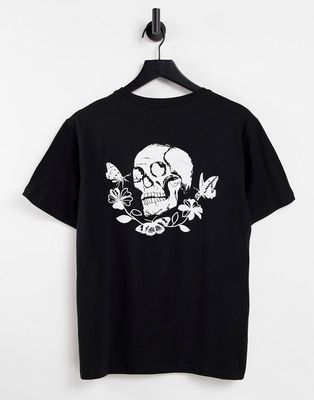 Bolongaro Trevor moth skull t-shirt-Black