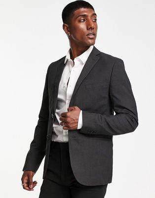 Bolongaro Trevor plain super skinny suit jacket in gray