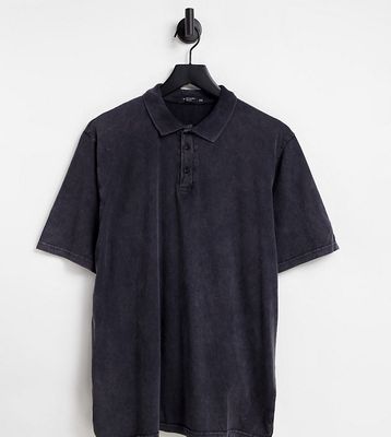 Bolongaro Trevor PLUS washed jersey polo shirt-Black