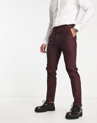Bolongaro Trevor skinny suit pants in brown