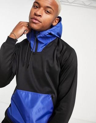 Bolongaro Trevor Sport hoodie in black & blue-Multi