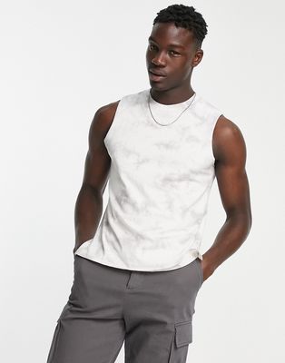 Bolongaro Trevor tie dye tank top in gray