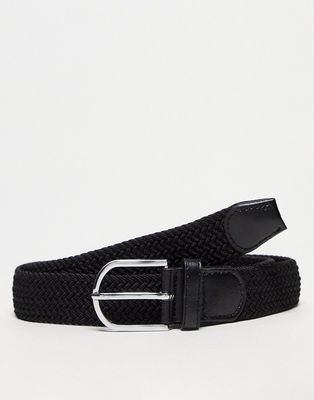 Bolongaro Trevor woven belt in black