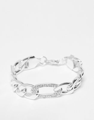 Bolongaro Trevor zinc chunky bracelet in silver