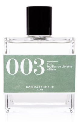 Bon Parfumeur 003 Yuzu, Violet Leaves & Vetiver Eau de Parfum 