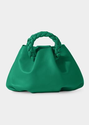 Bonbon Braided Leather Top-Handle Bag