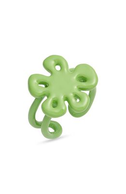 BONBONWHIMS Flower Bomb Adjustable Ring in Mint Green