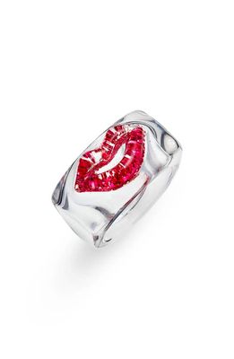 BONBONWHIMS Kiss Me More Ring in Clear