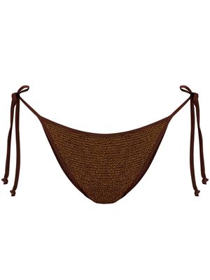 Bond-eye Anisha tie bikini bottoms - Brown