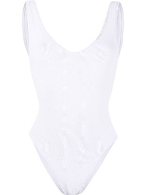 Bond-eye Bound crinkle swimsuit - White